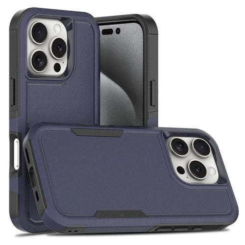 Funda para iPhone 16 Pro 2 En 1 PC + TPU (Azul Oscuro)