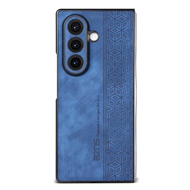 Funda AZNS con relieve 3D para Samsung Galaxy Z Fold7 5G (azul)