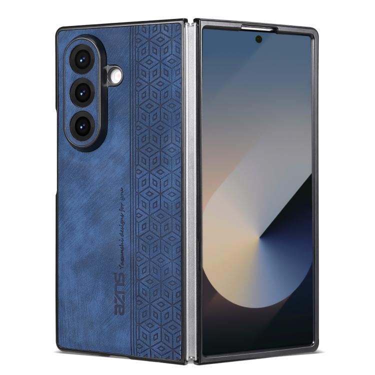 Funda AZNS con relieve 3D para Samsung Galaxy Z Fold7 5G (azul)