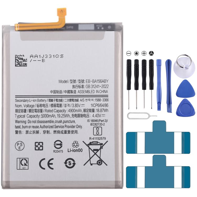 Reemplazo de batería de 5000 mAh para Galaxy A15 4G A155F / 5G A156B