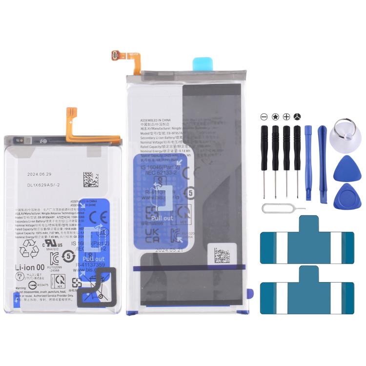 Reemplazo de batería de 1 par para Galaxy Z Fold6 Safe 1975Mah 2355Mah