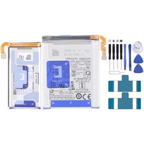 Reemplazo de batería de 1 par para Galaxy Z Flip6 2870 mAh 1130 mAh