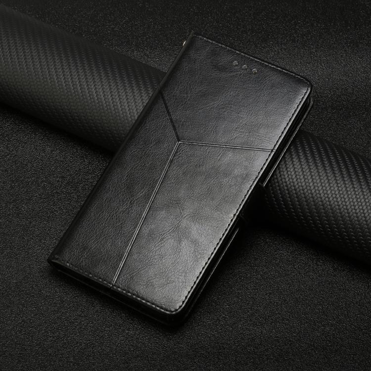 Funda de cuero con tapa en forma de Y para TCL 60 SE/605 (negra)