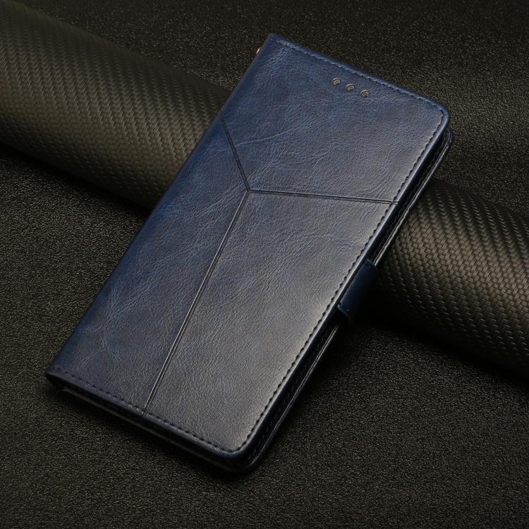 Funda de cuero con tapa en forma de Y para TCL 60 SE/605 (azul)
