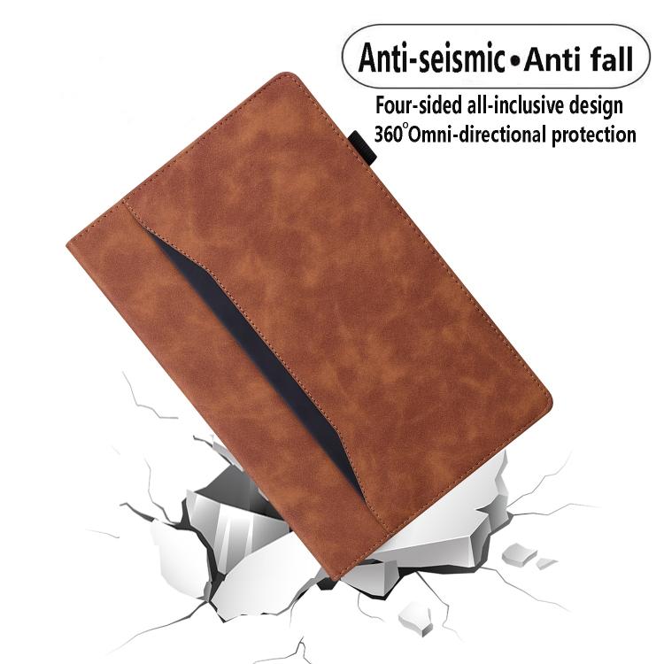 Funda de cuero resistente a los golpes para Xiaomi Redmi K Pad (marrón)