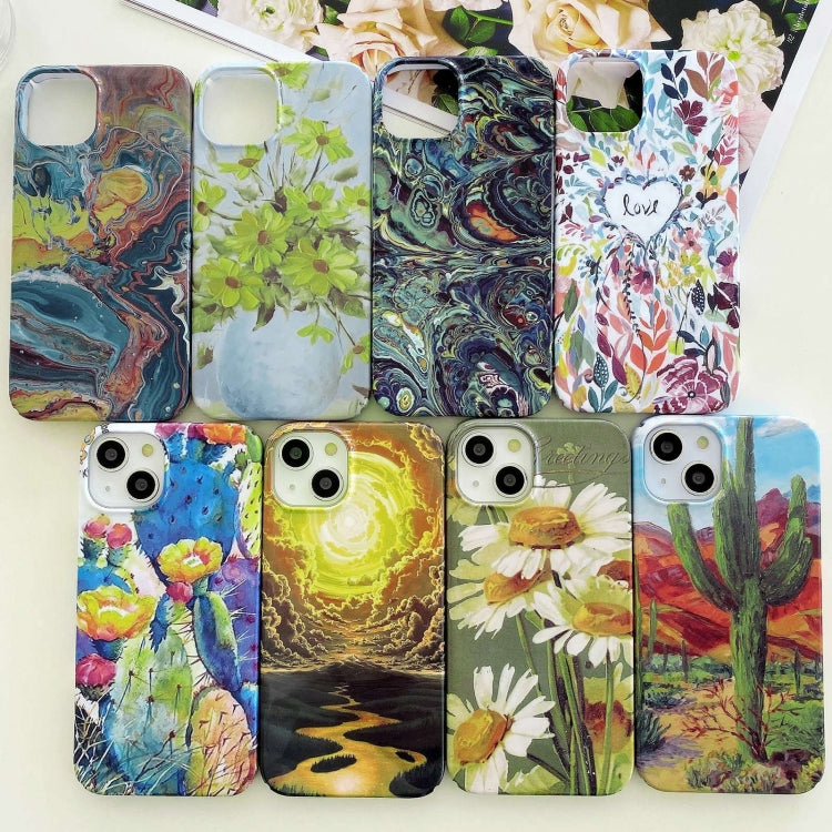 Funda para iPhone 16 Plus PC Phone Case Barniz de Agua Stick (Cactus)
