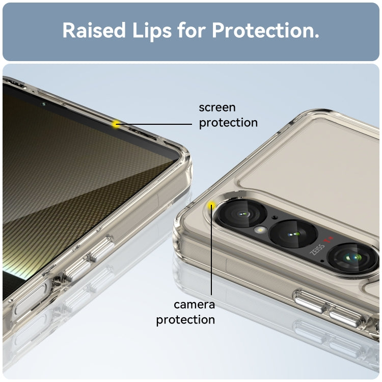 Funda TPU para Sony Xperia 1 Vi Candy Series Protección (Gris Transparente)