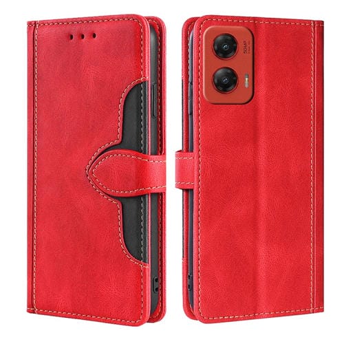 Funda de Cuero con Hebilla Magnética para Motorola Moto G Stylus 5G (2024) (Rojo)