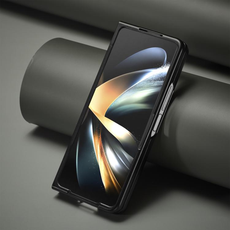 Funda LC.IMEEKE 3 en 1 con textura de fibra de carbono, a prueba de golpes, para Samsung Galaxy Z Fold7 5G (negra)