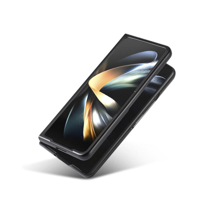 Funda LC.IMEEKE 3 en 1 con textura de fibra de carbono, a prueba de golpes, para Samsung Galaxy Z Fold7 5G (negra)