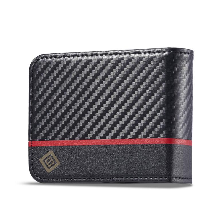 Funda de cuero de fibra de carbono LC.IMEEKE para Samsung Galaxy Z Flip7 5G (negro vertical)