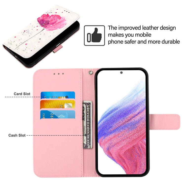 Funda de Cuero con Tapa Horizontal y Pintura 3D para OnePlus Nord N10 5G (Flor)