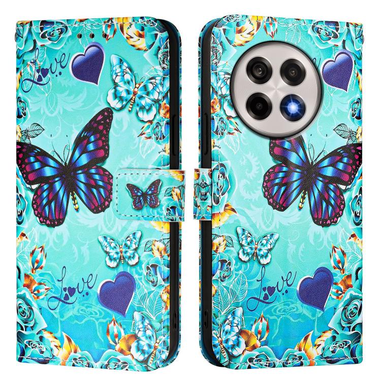 Funda de Teléfono Cuero OnePlus 13R Ace 5 5 Pro Patrón Mariposa Cariñosa