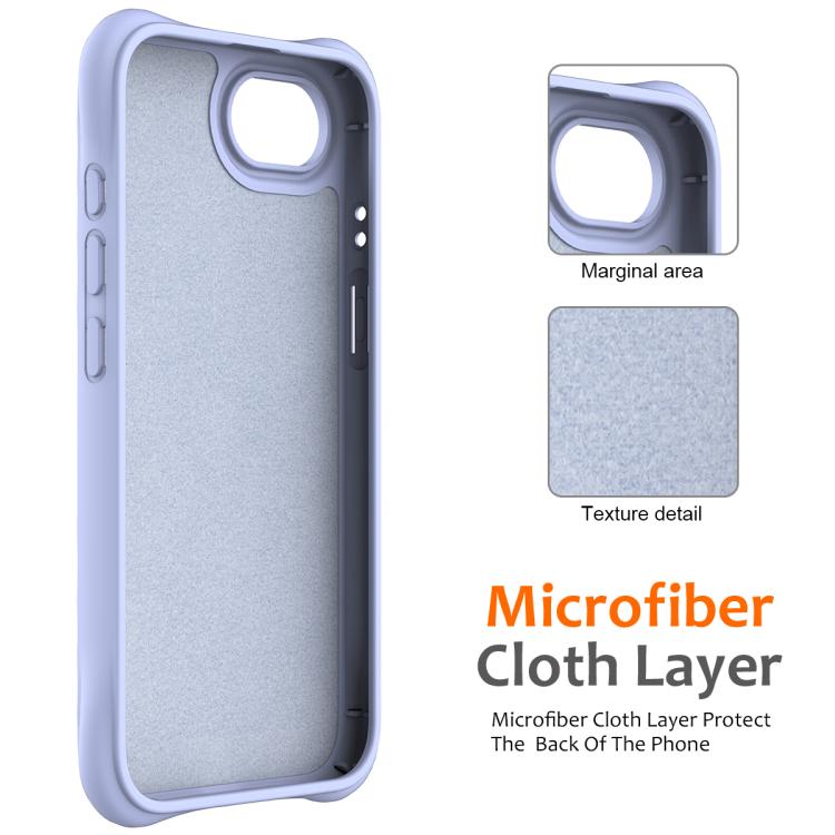 Funda de Silicona Líquida Magnética Magsafe para iPhone 16E (Morado)