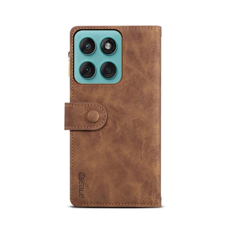 Funda de cuero retro con protección RFID para Motorola Moto G86 5G ESEBLE (marrón)
