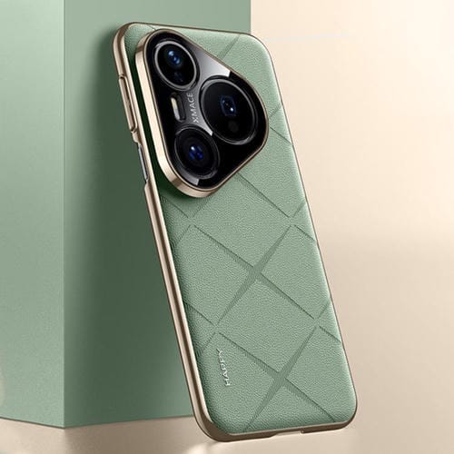 Funda de cuero lisa para Huawei Pura 80 Pro Ultra 5G (verde)