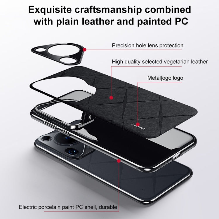 Funda de cuero lisa para Huawei Nova 14 (marrón)
