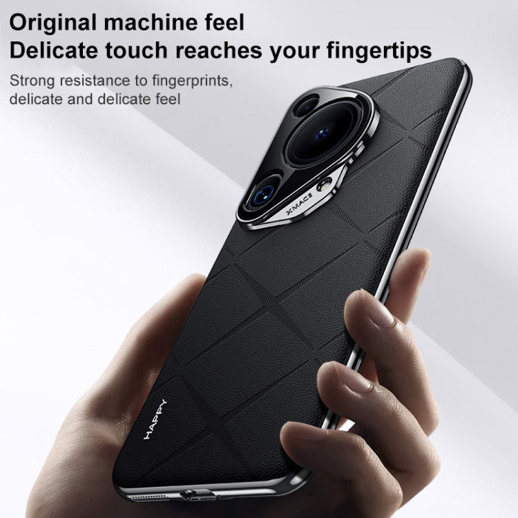 Funda de cuero lisa para Huawei Nova 14 (marrón)