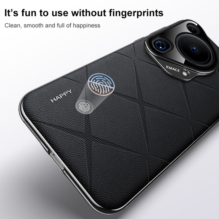 Funda de cuero lisa para Huawei Nova 14 (marrón)