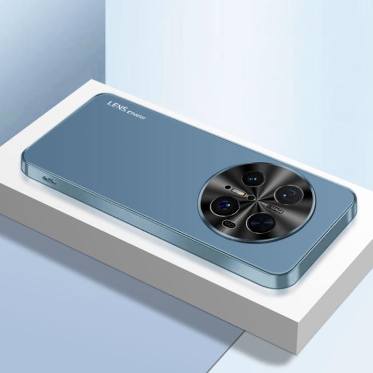 Funda Acrílico Esmerilado Galvanoplastia para Huawei Mate 70 Pro (Azul Marino)