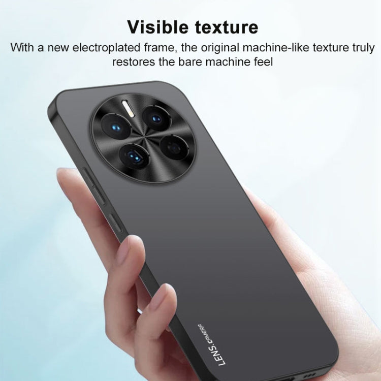 Funda Acrílico Esmerilado Galvanizado para Huawei Nova 13 Ag (Blanco Plateado)