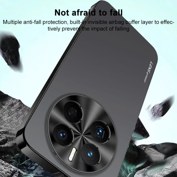 Funda Acrílico Esmerilado Galvanoplastia para Huawei Mate 70 Pro (Azul Marino)