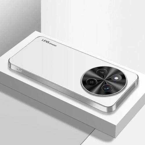 Funda Acrílico Esmerilado con Galvanoplastia para Honor X60 Pro (Blanco Plateado)