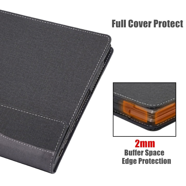 Funda protectora cuero HP OmniBook 7 Flip 16 pulgadas (16-au) a prueba de golpes (Negro)