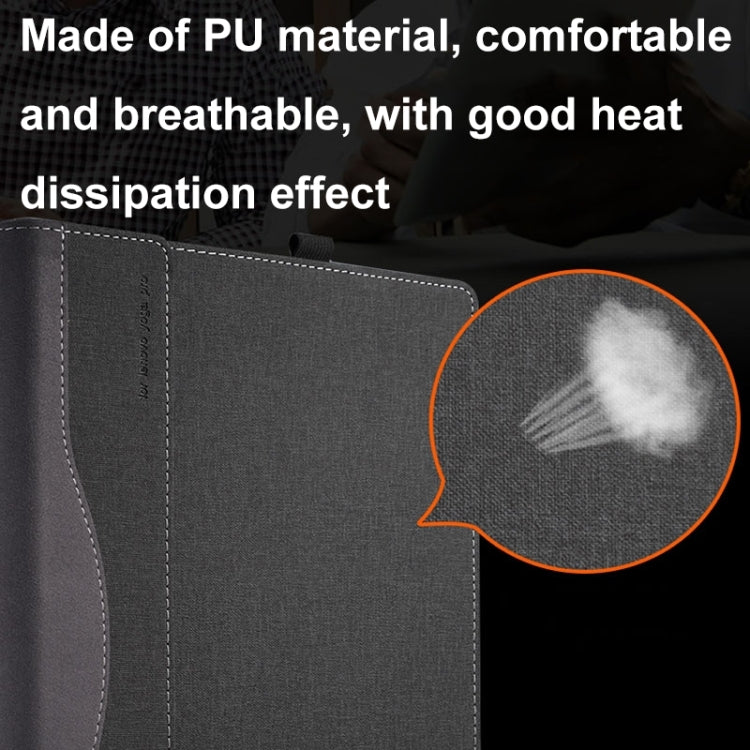 Funda protectora cuero HP OmniBook 7 Flip 16 pulgadas (16-au) a prueba de golpes (Negro)
