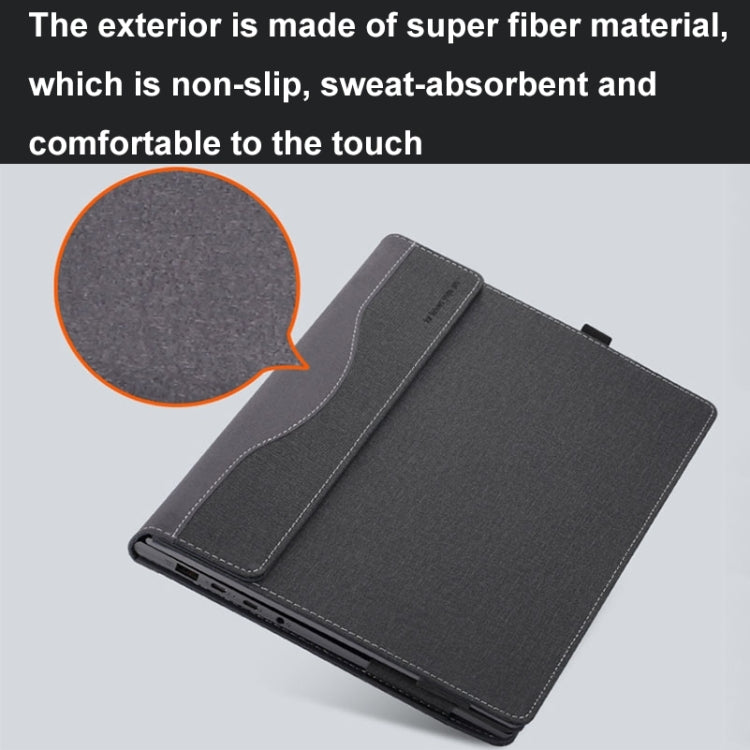 Funda protectora cuero HP OmniBook 7 Flip 16 pulgadas (16-au) a prueba de golpes (Negro)