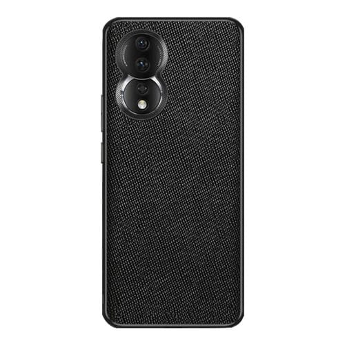 Funda para Honor 80 de Cuero PU con Textura Cruzada (Negro)