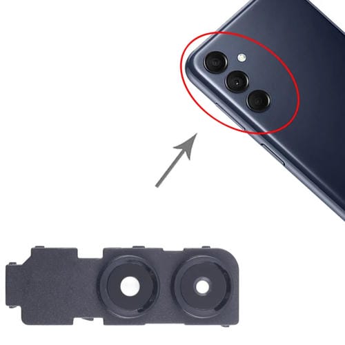 Copertura della lente della fotocamera posteriore Samsung Galaxy M14 SM-M145F (Nero) - (10 pezzi)