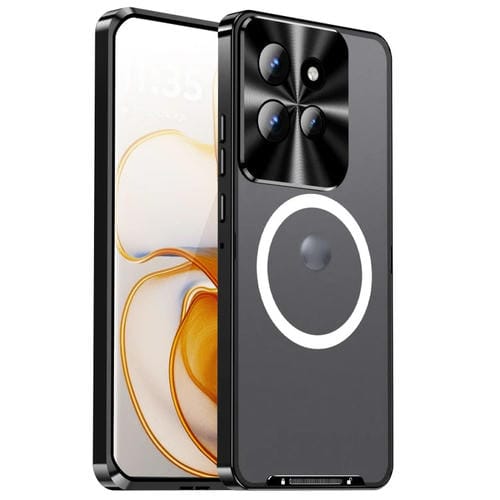 Funda Magnética Magsafe Metal Esmerilado para Motorola Edge 50 (Negra)