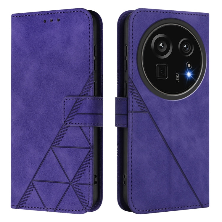 Funda de Cuero para Sharp Aquos R9 Pro/Sh-54E con Tapa y Relieve 3D (Morado)