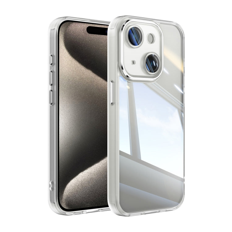 Caja de Teléfono para iPhone 15 con Armadura de TPU Híbrida Acrílica a Prueba de Golpes (Transparente) - MOVILSTORE