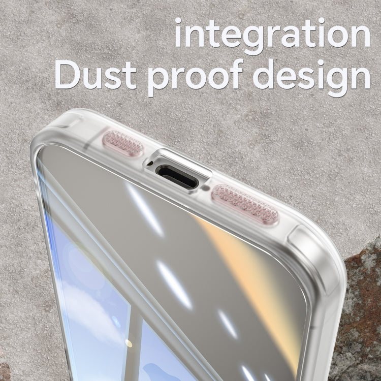 Caja de Teléfono para iPhone 15 con Armadura de TPU Híbrida Acrílica a Prueba de Golpes (Transparente) - MOVILSTORE