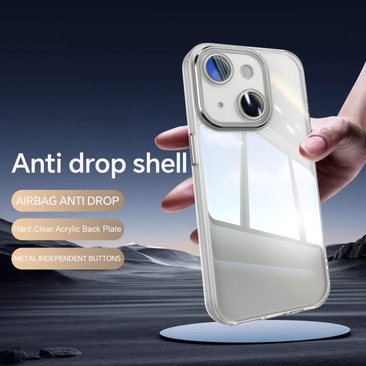 Caja de Teléfono para iPhone 15 con Armadura de TPU Híbrida Acrílica a Prueba de Golpes (Transparente) - MOVILSTORE