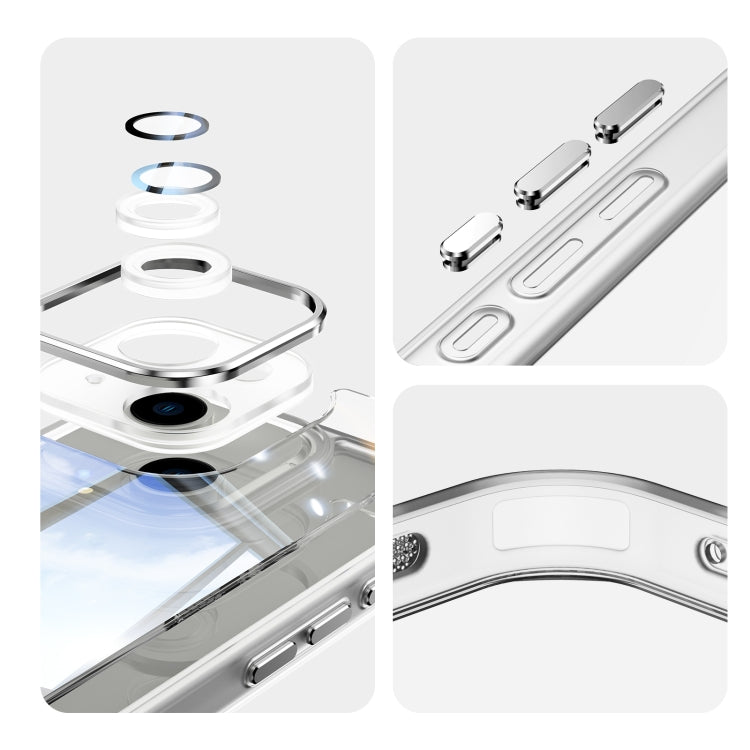 Caja de Teléfono para iPhone 15 con Armadura de TPU Híbrida Acrílica a Prueba de Golpes (Transparente) - MOVILSTORE