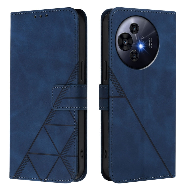 Funda de Cuero con Tapa y Relieve 3D Nxtpaper para Teléfono TCL 50 Pro (Azul)