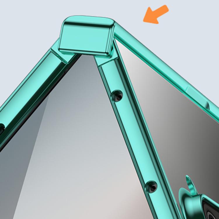 Funda de PC galvanizada 6D a prueba de golpes para Samsung Galaxy Z Fold7 5G (tres piezas, color plateado)