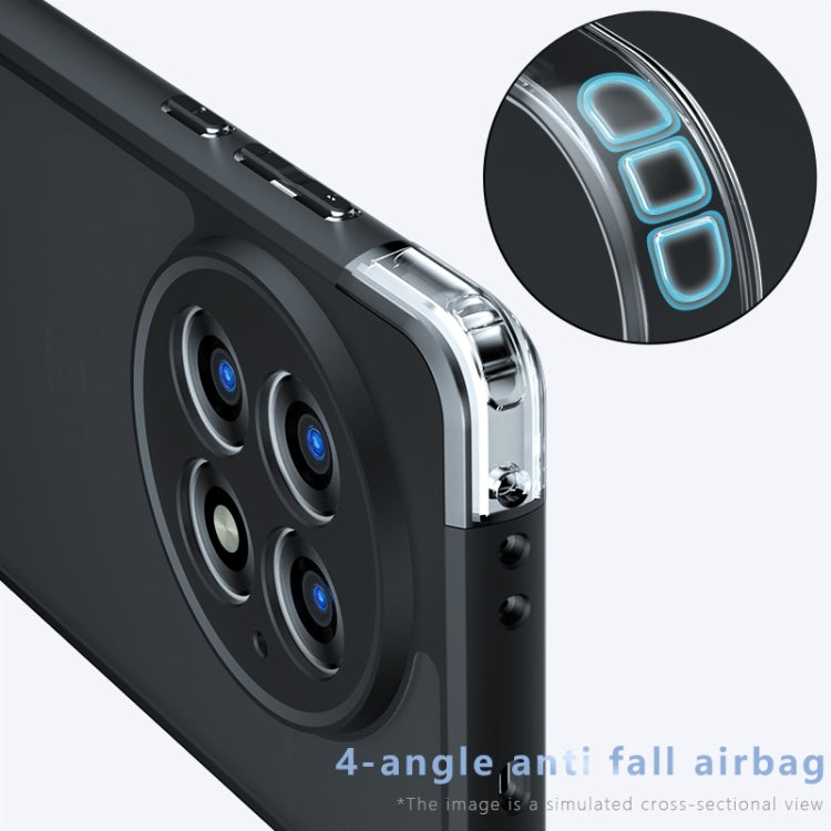 Funda híbrida TPU y PC para OnePlus 13 con orificio preciso (Transparente)
