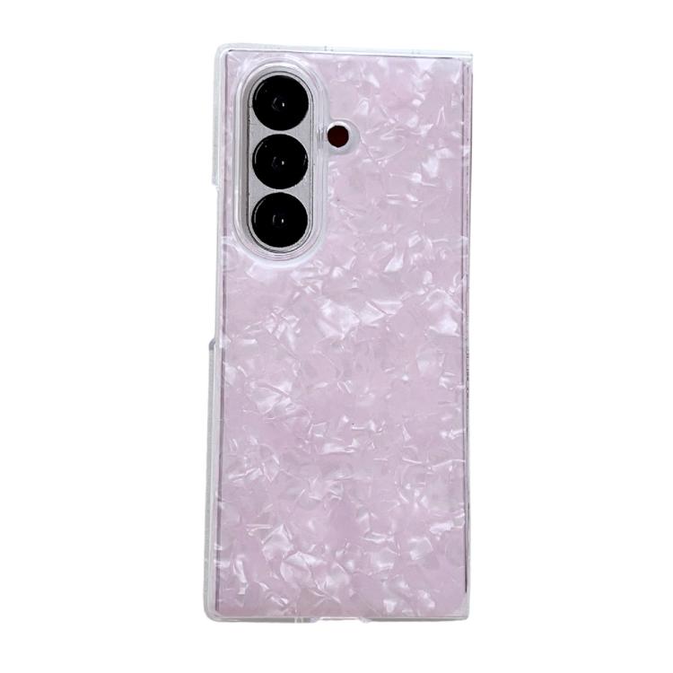Funda con textura perlada para Samsung Galaxy Z Fold7 5G (rosa)