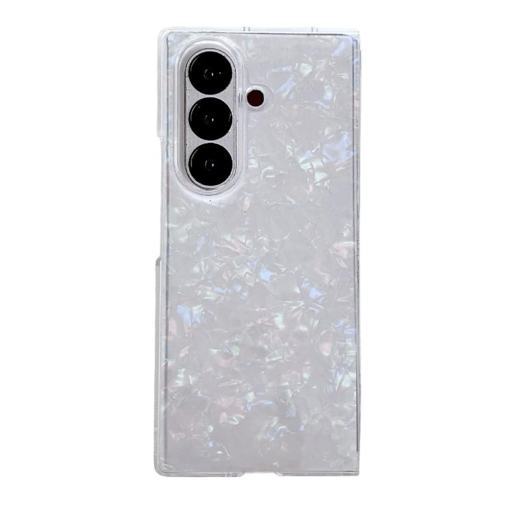 Funda con textura perlada para Samsung Galaxy Z Fold7 5G (beige)