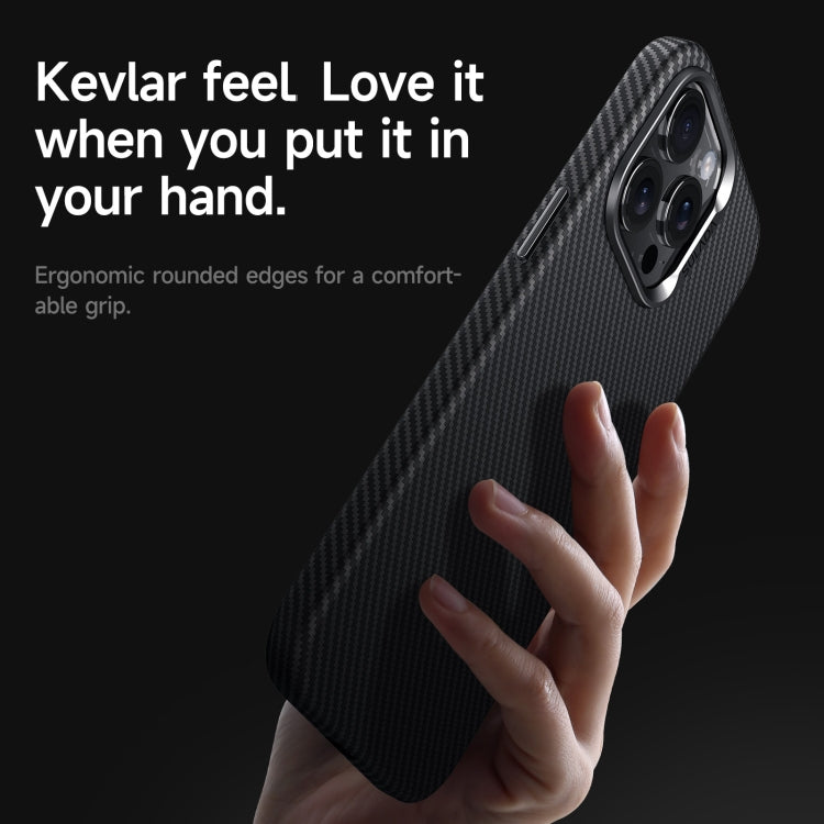 Funda para Teléfono Sulada 600D Kevlar Texture para iPhone 15 a Prueba de Golpes (Negro) - MOVILSTORE