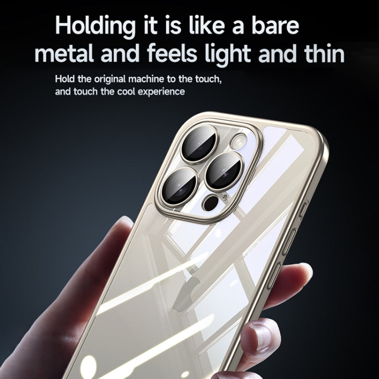 Funda para iPhone 15 Sulada Galvanoplastia Frosted PC + TPU a Prueba de Golpes (Plata) - MOVILSTORE