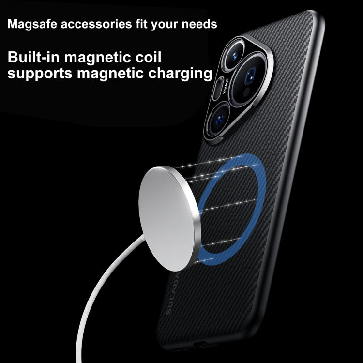 Funda para Teléfono Sulada 600D Kevlar Texture PC a Prueba de Golpes para Huawei Mate 70 (Marrón)