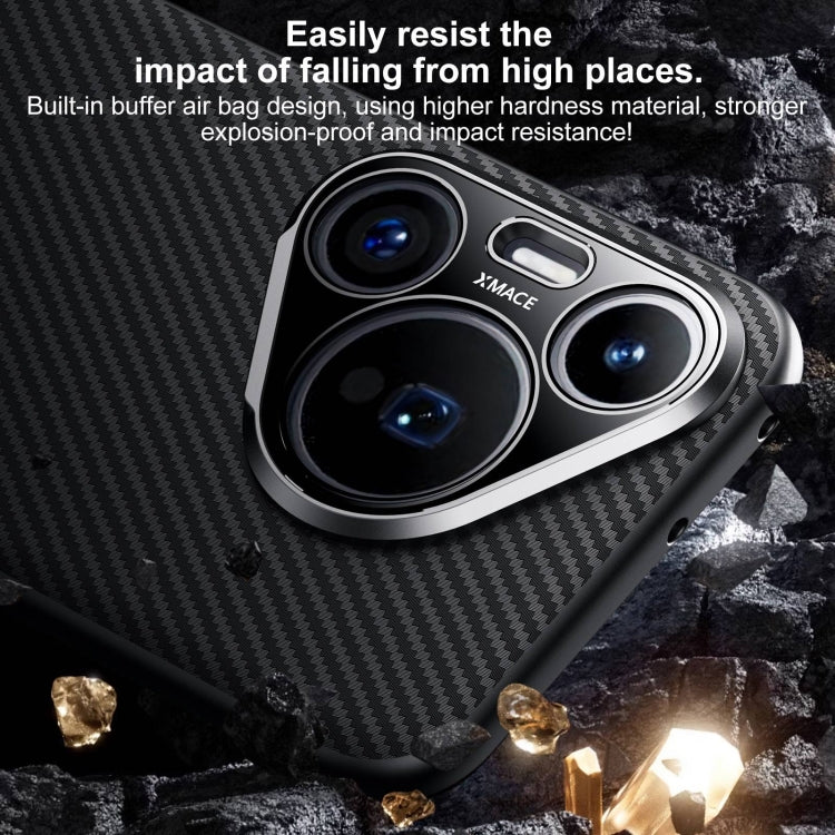 Funda para Teléfono Sulada 600D Kevlar Texture PC a Prueba de Golpes para Huawei Mate 70 (Marrón)