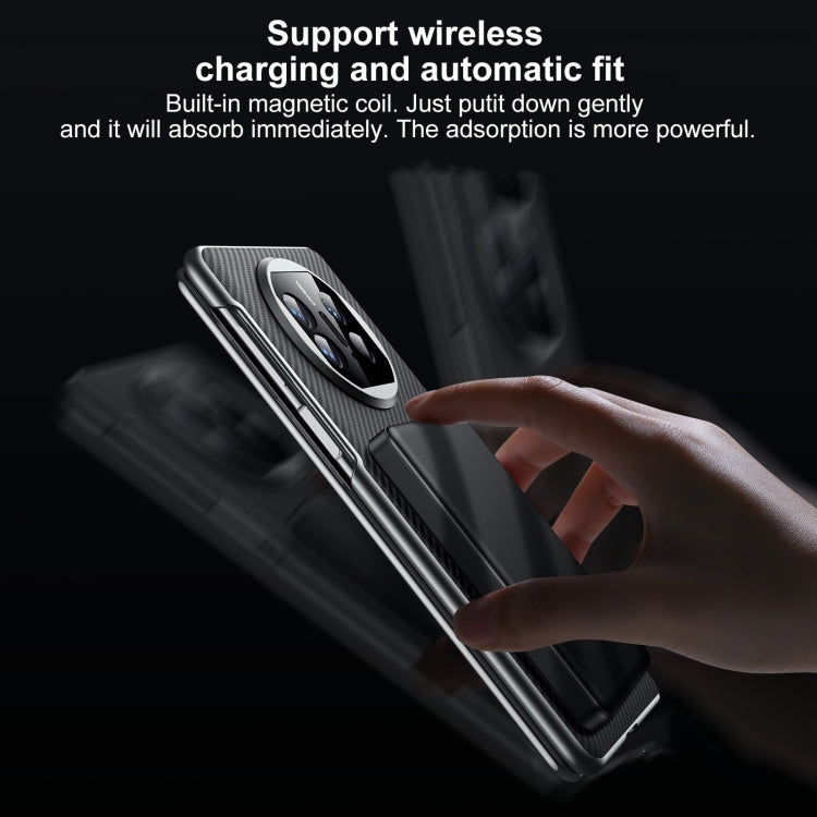 Funda para Huawei Mate X6 Carcasa PC Textura Kevlar 600D a Prueba de Golpes (Marrón)