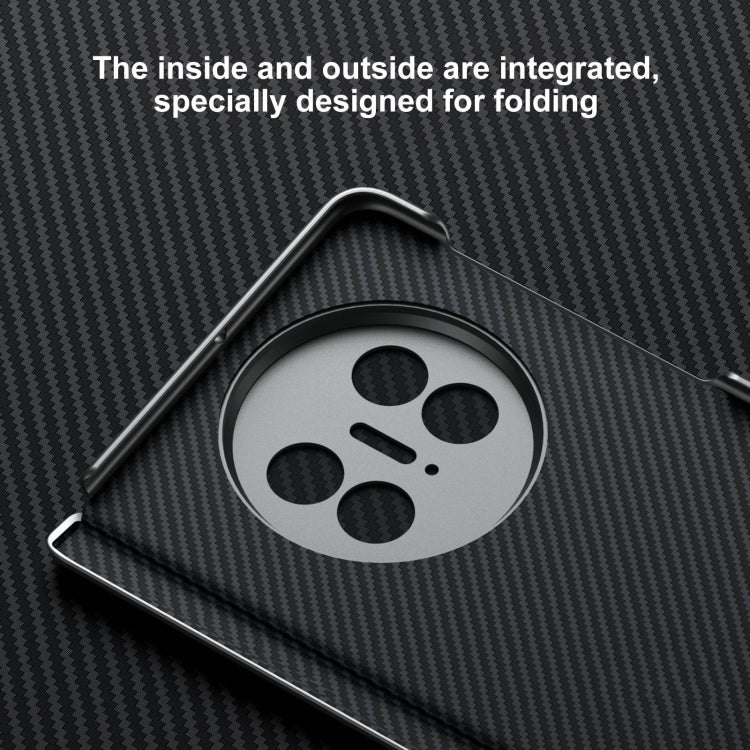Funda para Huawei Mate X6 con Textura Kevlar 600D y Carcasa PC a Prueba de Golpes (Azul)