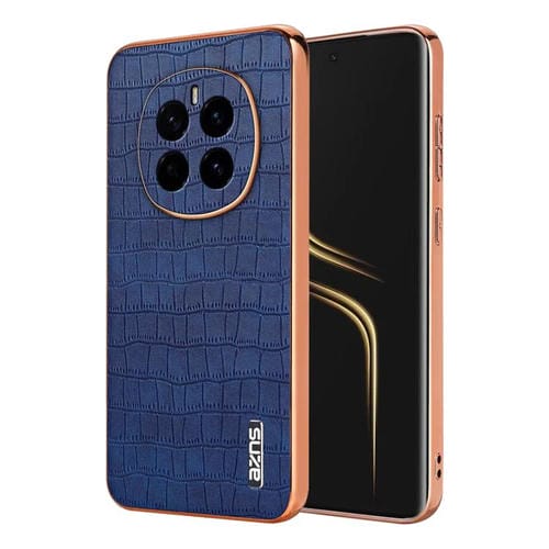 Funda para Teléfono Azns Honor Magic7 Cobertura Total Textura Cocodrilo (Azul)